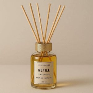 Luxury Rattan Reed Diffuser Refill Bottle Long Lasting Liquid Aromatherapy Oil Home Office Refresh Scent Supply